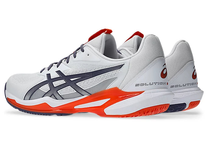 Asics Solution Speed FF 3 All Court Men Tennis Shoes - White/Grey/Purple