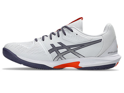 Asics Solution Speed FF 3 All Court Men Tennis Shoes - White/Grey/Purple