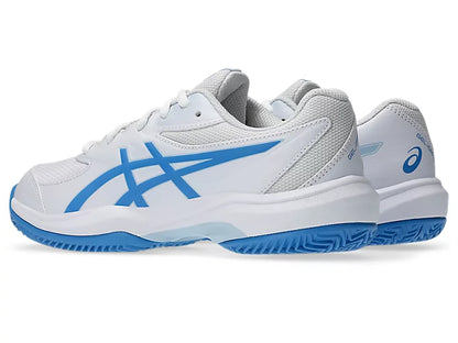 Asics Gel Game GS Clay/Omnicourt Junior Shoes - White/Blue