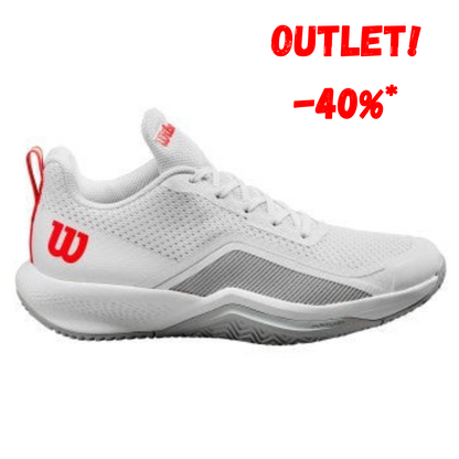 Zapatillas de Tenis Hombre Wilson Rush Pro Lite Piso Mixto  - Blanco