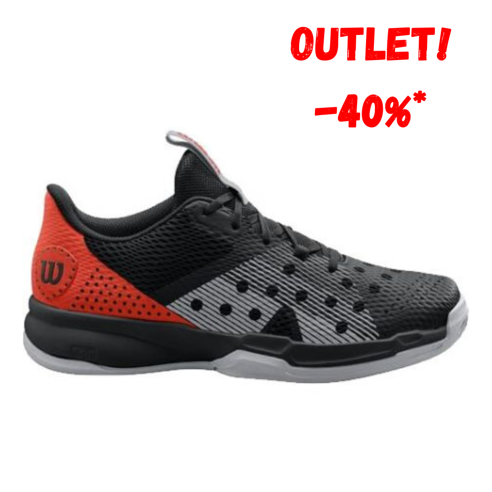 Zapatillas de Pádel Hombre Wilson Hurakn Team - Negro/Rojo