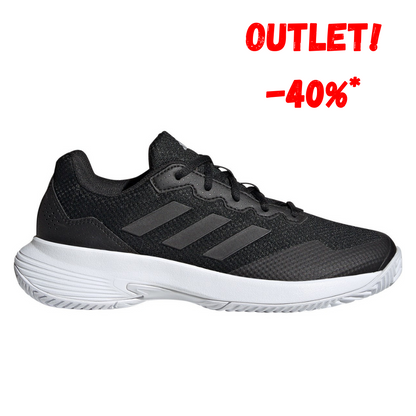 Sapatilha de Ténis Feminina Adidas Gamecourt 2 All Court - Preto 