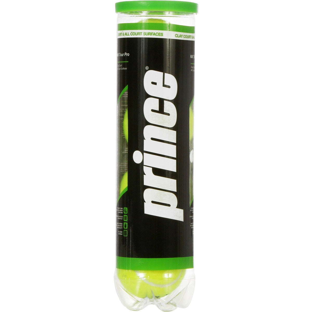 Prince Nx Tour Pro 4 Tennis Balls Tube