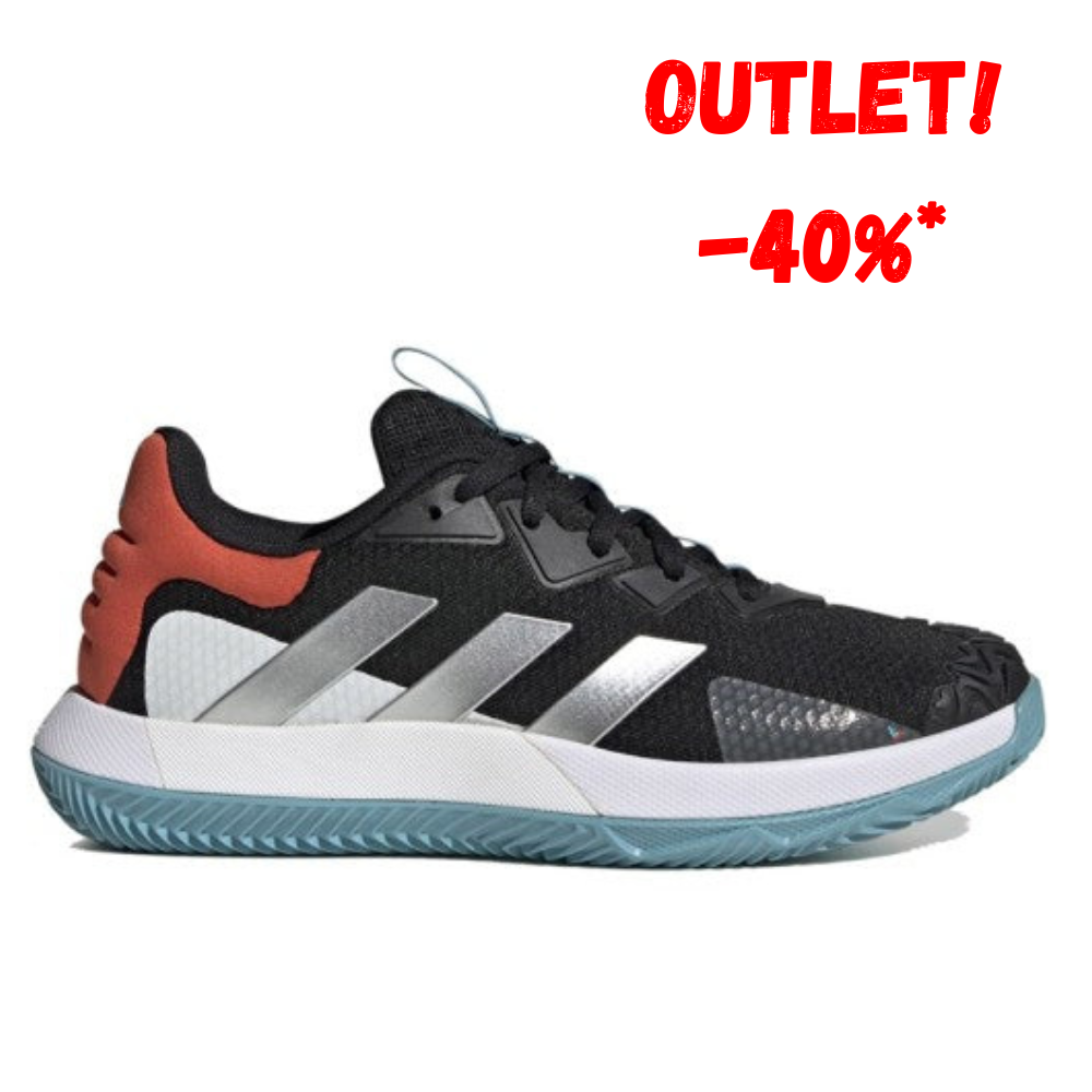 Zapatillas de Tenis Hombre Adidas SoleMatch Control Piso Mixto -  Negro/Azul