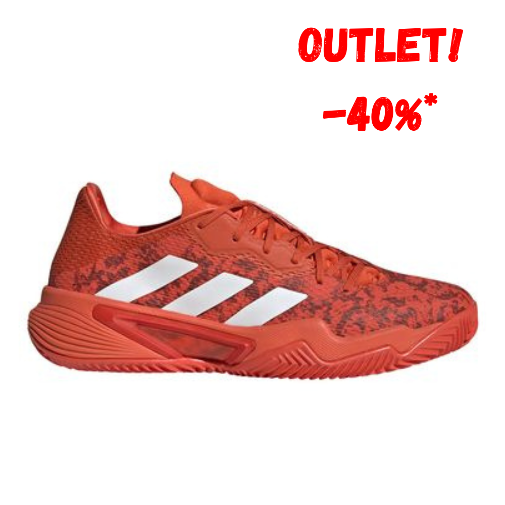 Sapatilha de Ténis Masculina Adidas Barricade Roland Garros Clay Court - Vermelho 