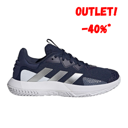 Zapatillas de Tenis Hombre Adidas SoleMatch Control Piso Mixto - Azul oscuro