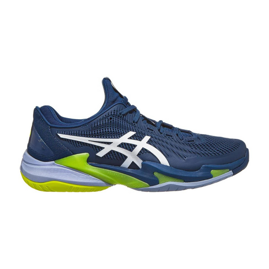 Zapatillas de Tenis Hombre Asics Court FF 3 Piso Mixto. Azul/Verde