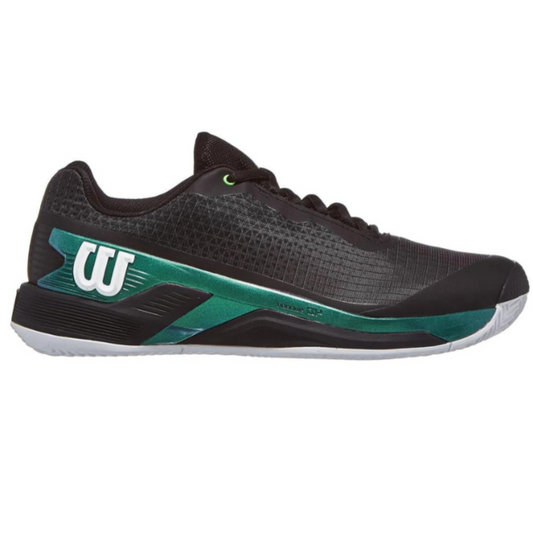 Sapatilha de Ténis Masculina Wilson Rush Pro 4.0 Blade Clay Court - Preto/Verde