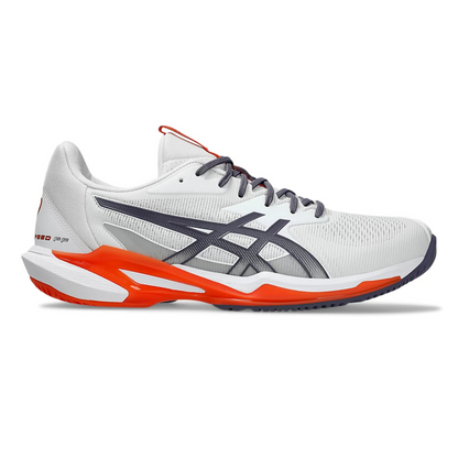 Asics Solution Speed FF 3 All Court Men Tennis Shoes - White/Grey/Purple