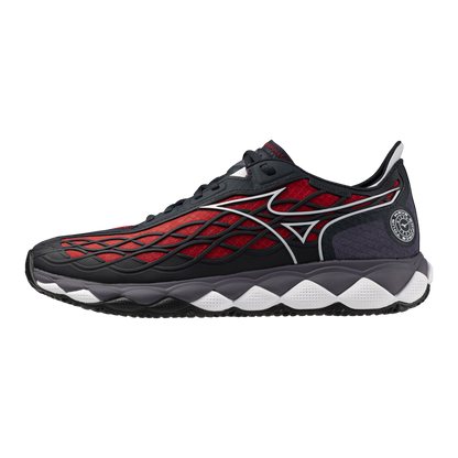 Sapatilha de Padel  Masculina Mizuno Wave Enforce Tour - Preto/Vermelho