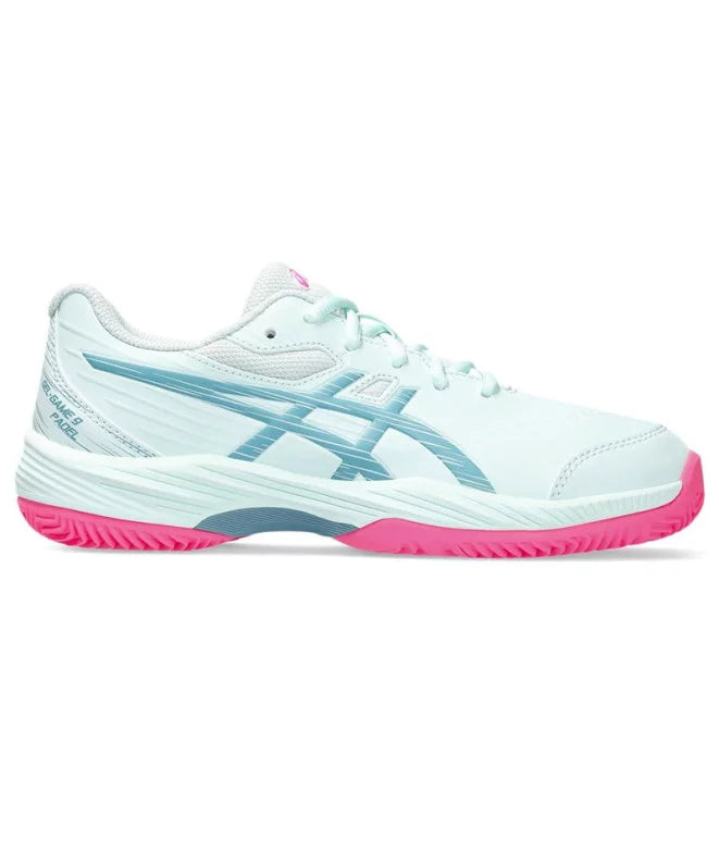 Zapatillas de Pádel Junior Asics Gel-Game 9 GS - Azul claro/Rosa