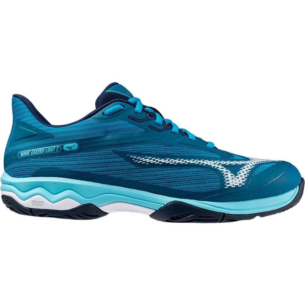 Zapatillas de Tenis Hombre Mizuno Wave Exceed Light 2 Piso Mixto - Verde azulado