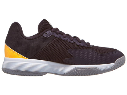 Zapatillas de Tenis Junior Adidas Courtflash Piso Mixto  - Negro/Amarillo