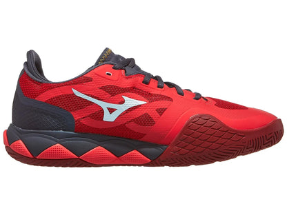 Zapatillas de Tenis Hombre Mizuno Wave Enforce Tour Piso Mixto - Rojo