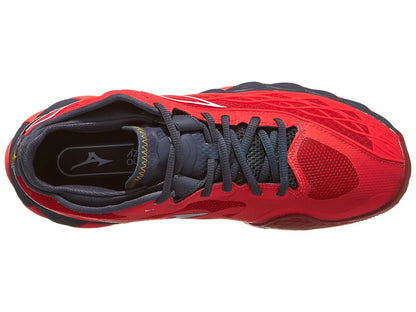 Zapatillas de Tenis Hombre Mizuno Wave Enforce Tour Piso Mixto - Rojo