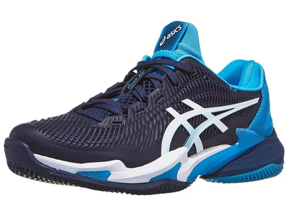 Sapatilhas de Ténis Masculina Asics Court FF3 Novak Clay Court - Azul Escuro