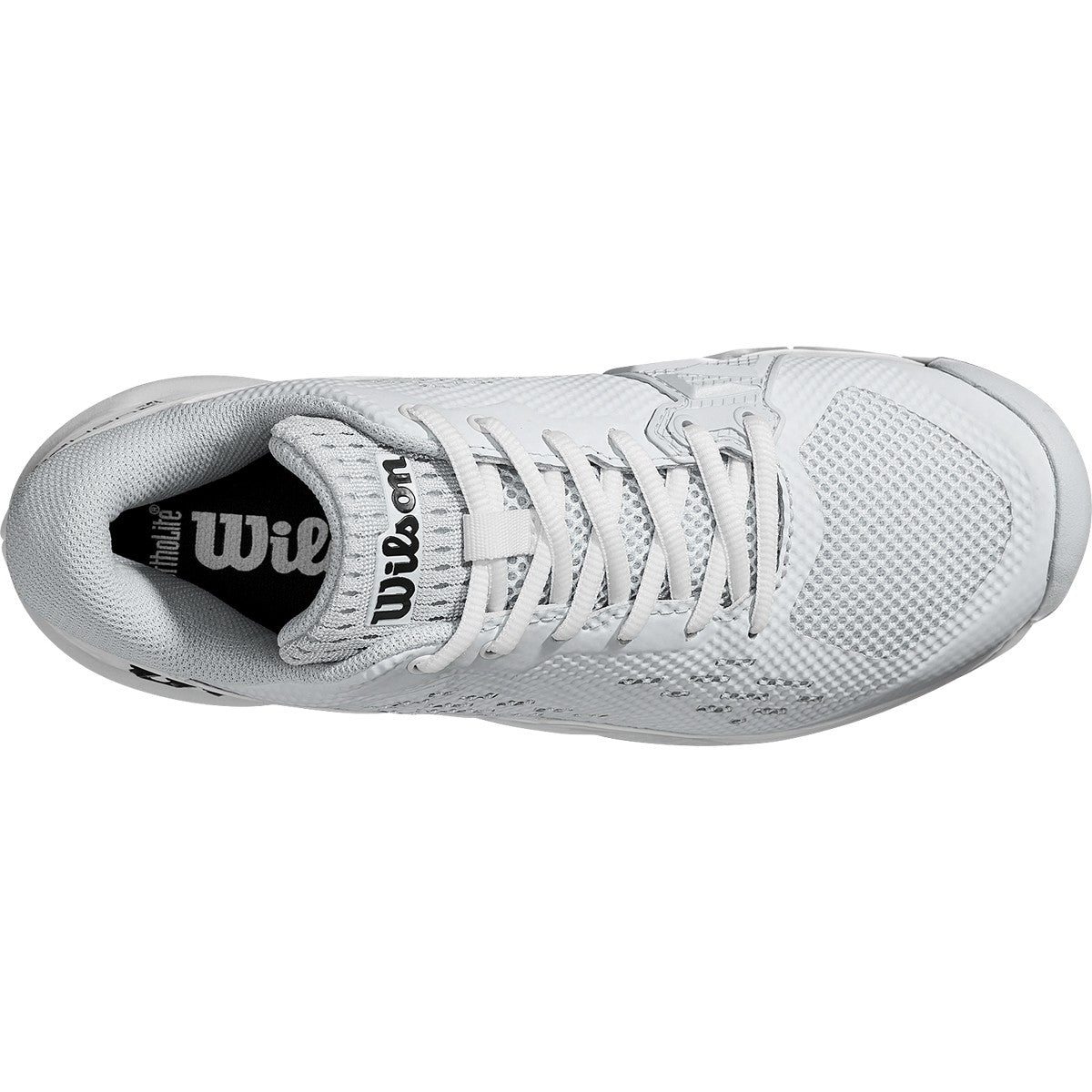 Zapatillas de tenis Wilson Rush Pro Ace All Court para mujer, color blanco